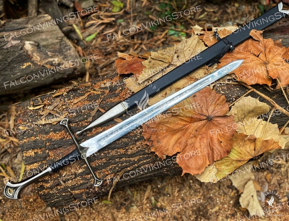 ANDURIL Sword of Strider Custom Engraved Sword LOTR Sword image 1