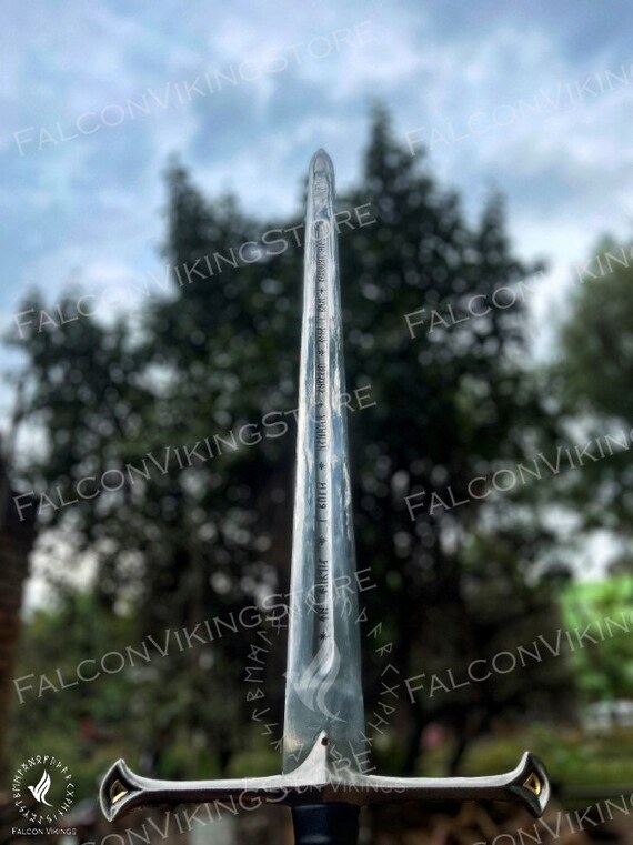 ANDURIL Sword of Strider, Custom Engraved Sword, LOTR Sword, - Inspire ...