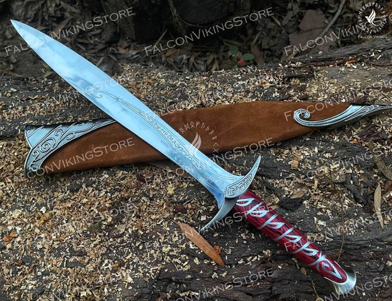 ANDURIL Sword of Strider Custom Engraved Sword LOTR Sword image 10