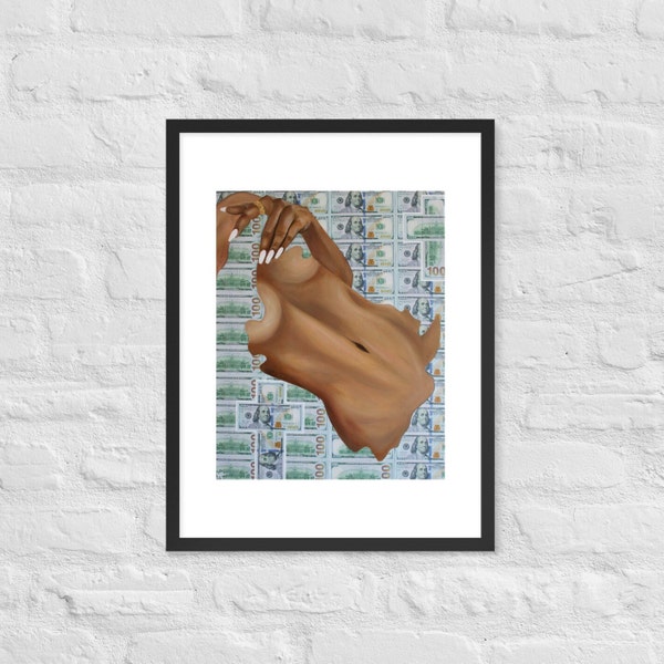 Money is the Motive Framed Print