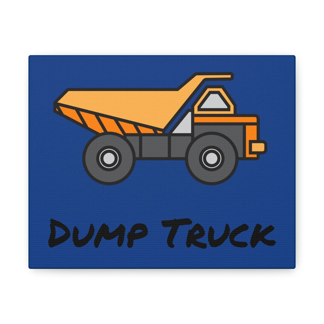 Dirt Toy Canvas, Little Boy Canvas, Dump Truck Canvas, Farming Canvas, Heavy Equipment Canvas