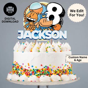 Personalisierte Dogman Geburtstag Cake Topper, Benutzerdefinierte Hund Superheld Cake Topper, Comic Kuchen Dekor, Comic Hund Herzstück, Hund Party Zubehör