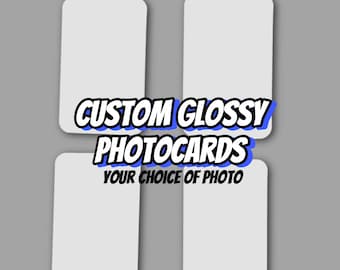 Custom glossy photocard
