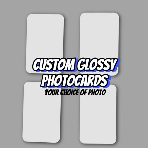 Custom glossy photocard