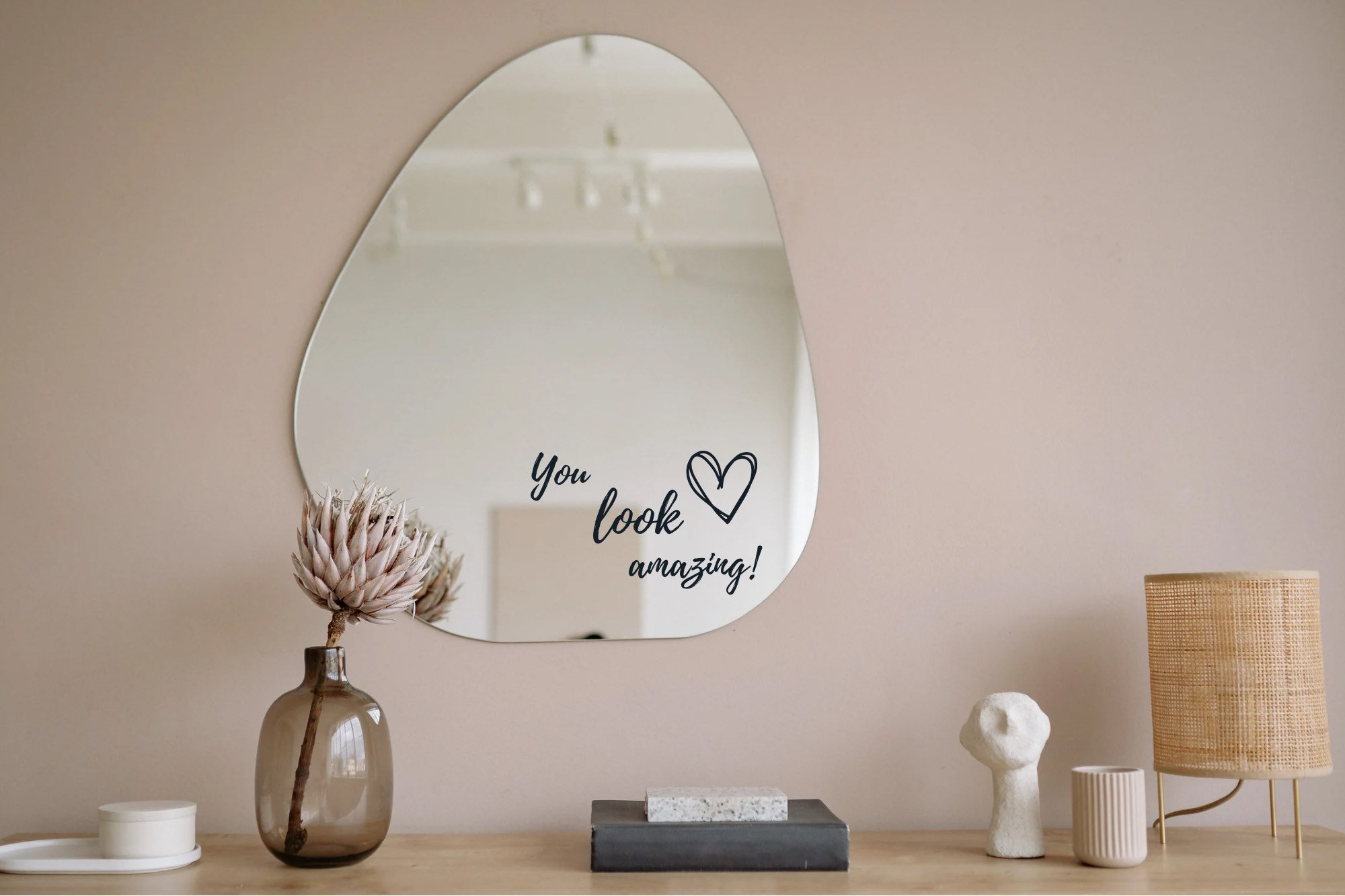Pegatinas de pared de espejo, 12 piezas Adhesivo de espejo extraíble DIY  Acrílico Decoración de pared Azulejo de espejo Pegatinas de pared de espejo  hexagonal para sala de estar Dormitorio Espejo (Pl