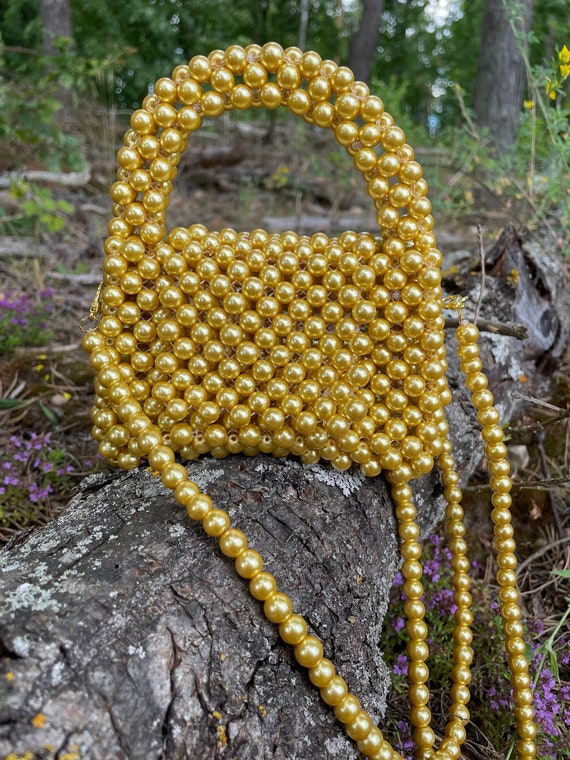 Gold pearl bag