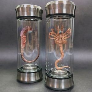 Alien Jar Xenomorph Specimen Facehugger Embryo Glass Jar Movie Prop Replica