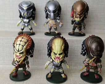 Mini Predator Action Action Figures PVC Collectible Model Toy 7cm