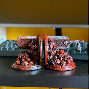 Furious Dragon Bookends Resin Ornament Desktop Bookshelf Decorative Books Holder Home Decoration