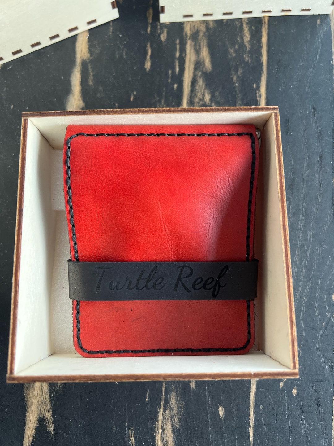 Genuine Hand Stitched Leather Wallet Etsy