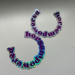 Sticker scintillant mécanique, sticker équestre, cadeau cheval, motivant, vinyle imperméable, fer à cheval porte-bonheur, confiance, inspiration ;