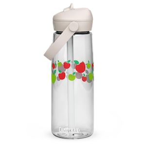 Apples to Apples Flip Straw Camellbak Water Bottle | Fall Teacher Water Bottle | Apple Drinkware