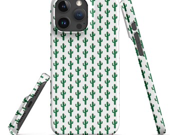 Western Vibes Cactus iPhone Case | Durable Snap Cover for Desert Lovers
