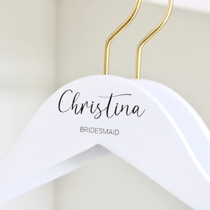 Bridesmaid Hangers Personalized Bridesmaid Hangers Wedding Hangers Bride Hanger Personalized Wedding Hanger Bridal Hanger Bride Engraved Fcr