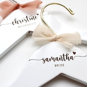 Bridesmaid Hangers Personalized Bridesmaid Gifts Hangers Wedding Hangers Bride Hanger Party Wedding Hanger Bridal Hanger Bride Engraved F4