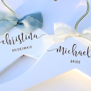 Bridesmaid Hangers Personalized Bridesmaid Gifts Hangers Wedding Hangers Bride Hanger Wedding Hanger Bridal Hanger Bride Engraved F7