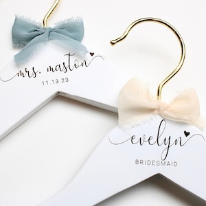Bridesmaid Hangers Personalized Bridesmaid Gifts Hangers Wedding Hangers Bride Hanger Wedding Hanger Bridal Hanger Bride Engraved F2