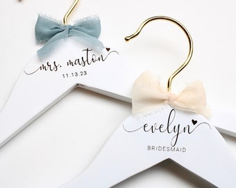 Bridesmaid Hangers Personalized Bridesmaid Gifts Hangers Wedding Hangers Bride Hanger Wedding Hanger Bridal Hanger Bride Engraved F2