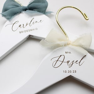 Bridesmaid Hangers Personalized Bridesmaid Gifts Hangers Wedding Hangers Bride Hanger Wedding Hanger Bridal Hanger Bride Engraved F5