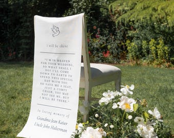Custom linen memorial sign, Personalized memorial sign, family memorial sign, wedding linen sign, memorial sign