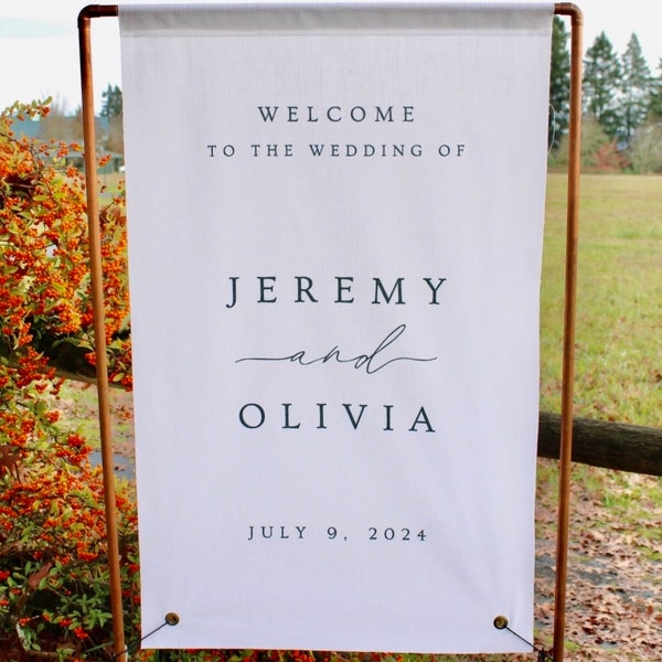 Fabric Wedding Sign - Etsy