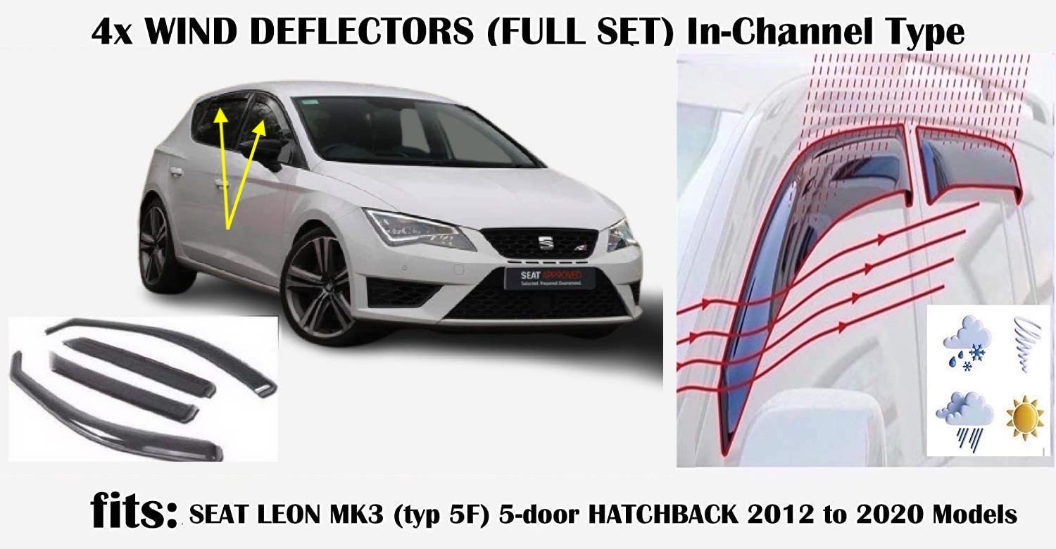 Seat leon cupra wind deflectors deals