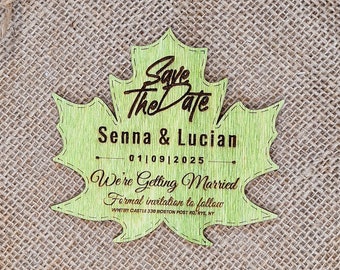 Rustic Chic Save The Date Magnet - Recuerdo personalizado - Personalizable y único