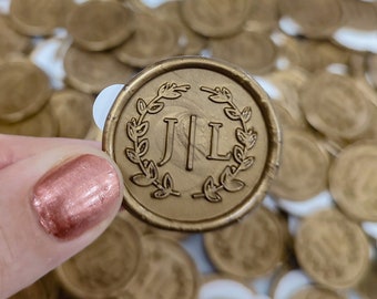 Custom Wedding Wax Seal Stickers: Self Adhesive, Personalized Invitations