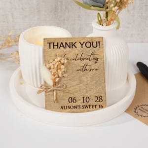 Wooden Party Favor Magnet, Quinceanera Favors, Sweet 16 Favors, Baby Shower Favors, Wedding Favors, Baptism Favors, Wooden Magnets for Guest