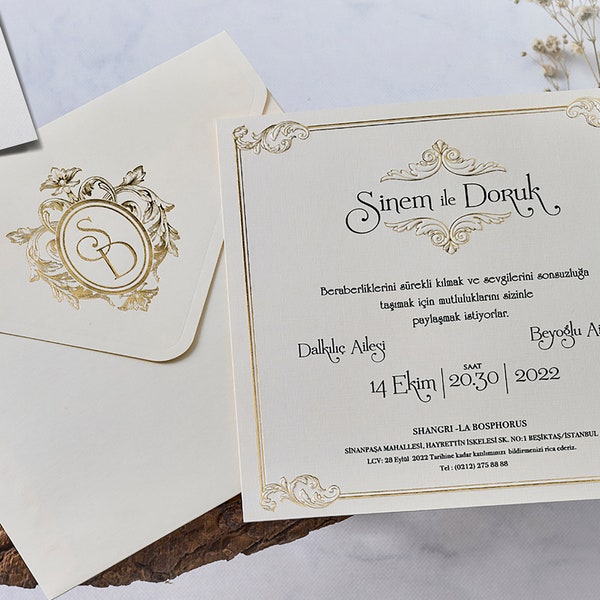 Elegant Invitation, Invitation Cards, Wedding Invitations, Gold Foil Invitations, Luxury Invitations, Modern Invitations, Square Invitation