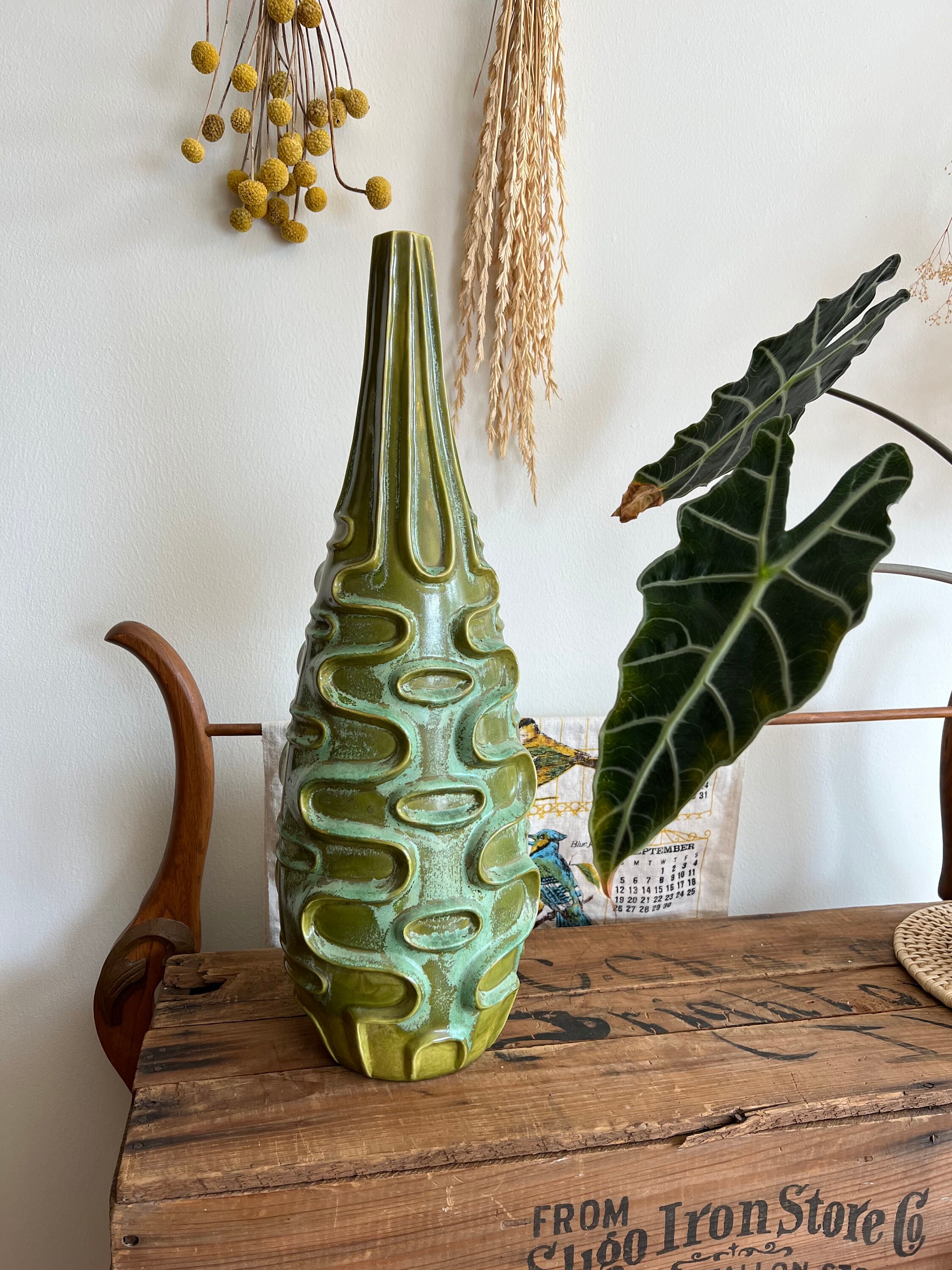 Rare 1959 Red Wing Vase Etsy