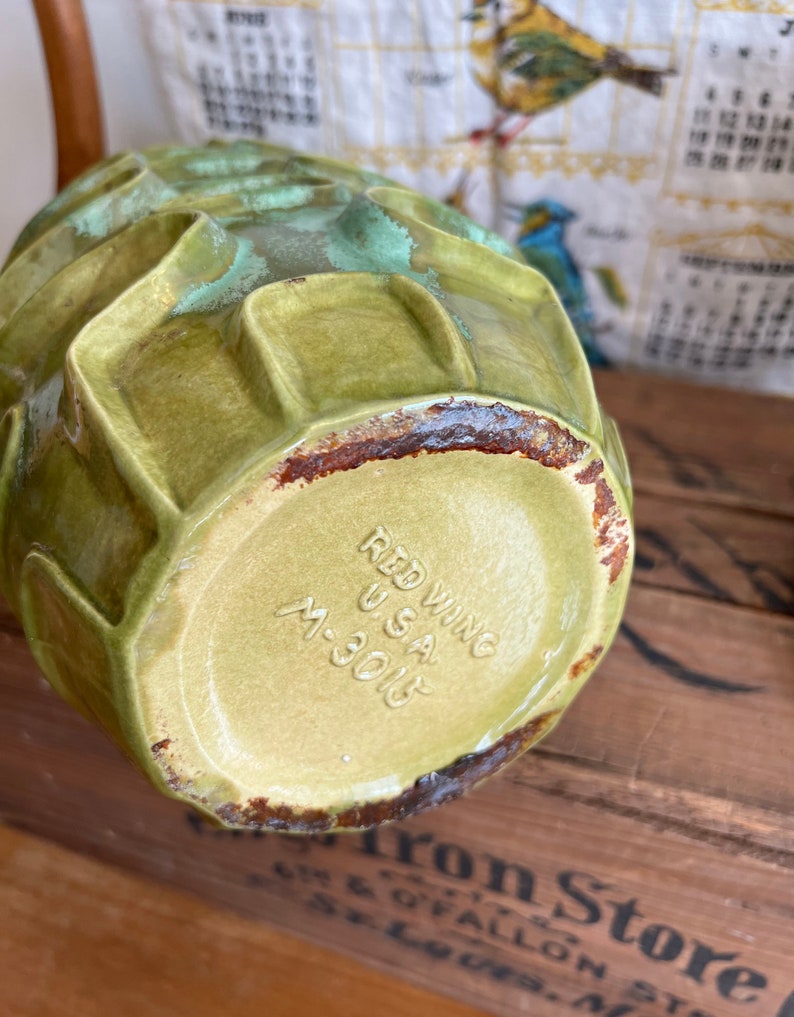 Rare 1959 Red Wing Vase Etsy