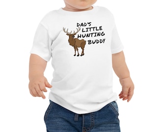 Daddy's little hunting buddy Baby Short Sleeve Tee