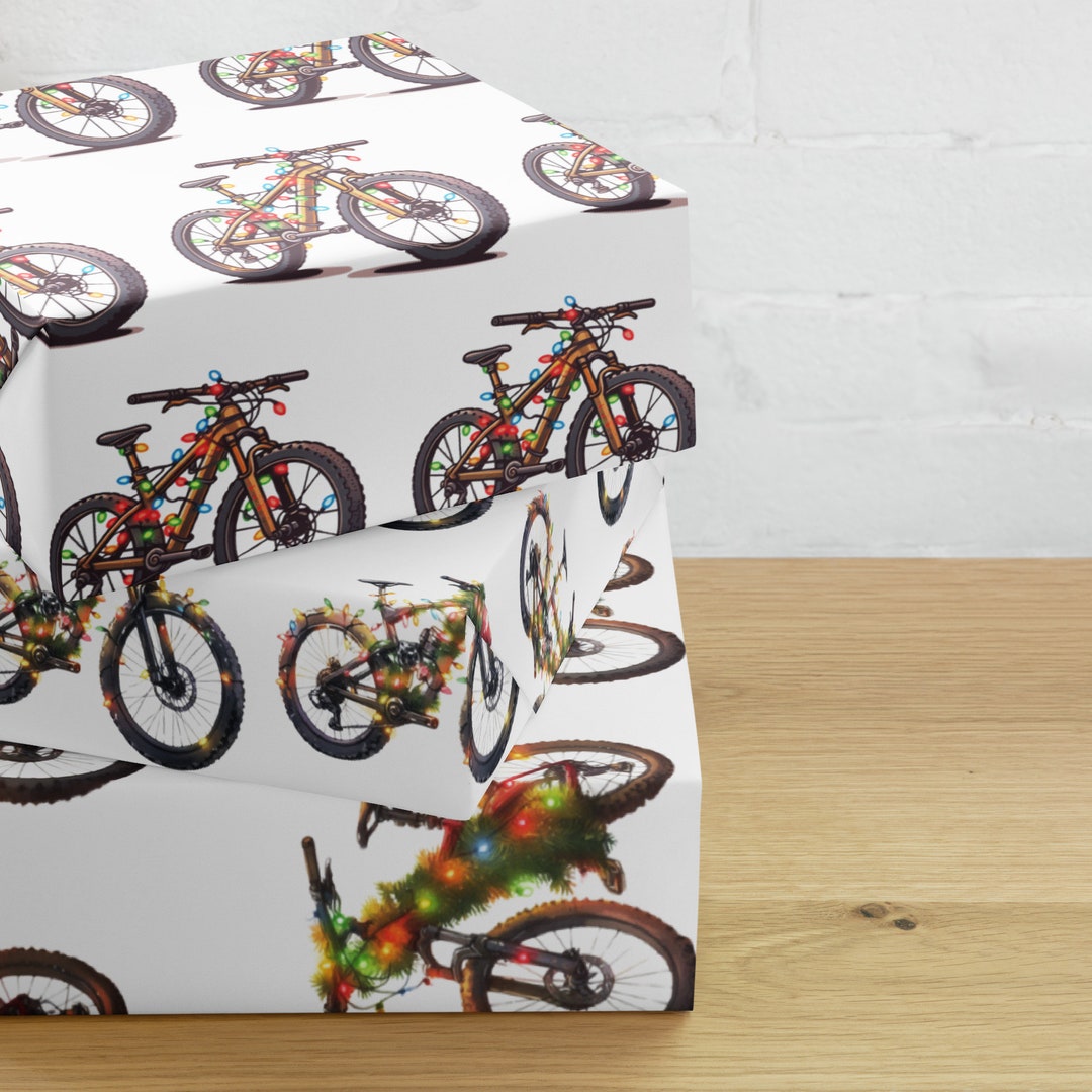 Mountain Bike Wrapping Paper Sheets Etsy