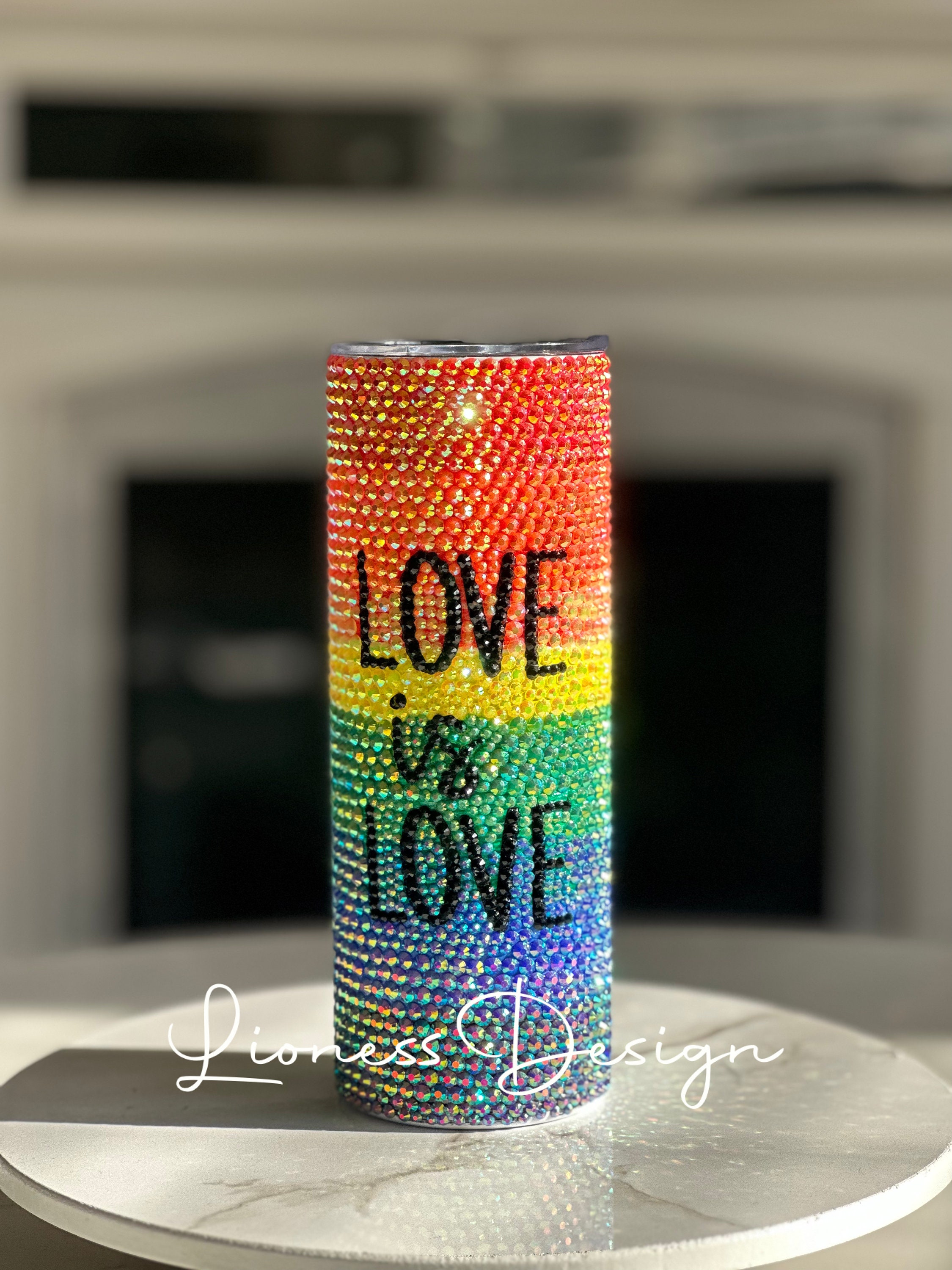 Personalized Rhinestone Tumblers - Etsy