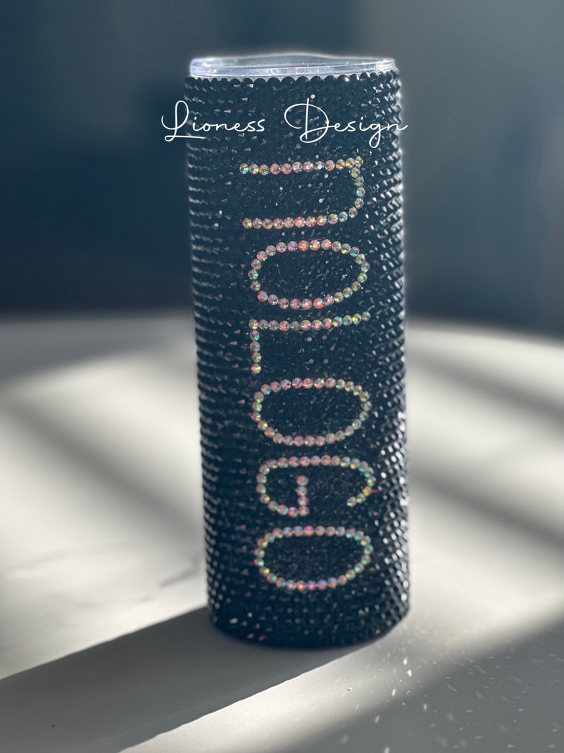 Personalized Rhinestone Tumblers - Etsy