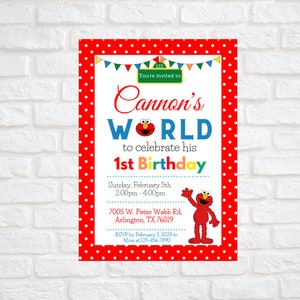 Personalized Elmo Invite for - Ruth