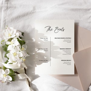 Elegant Wedding Timeline, Elegant Timeline, Program Timeline, Timeline Itinerary, Timeline Modern, Wedding Timeline Template Download