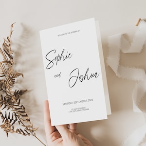 Catholic Wedding Ceremony Program, Editable Catholic Wedding Program, Catholic Program, Church Program, Editable Church Program
