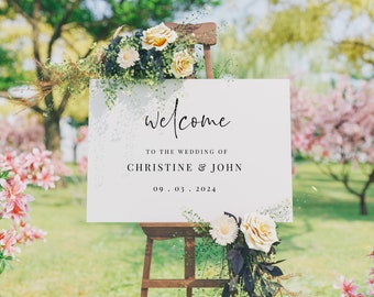 Printable Wedding Welcome Sign Template, Welcome Sign Poster, Custom Welcome Sign, Diy Welcome Sign, Wedding Welcome Signage, Wedding Poster