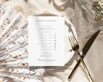 Editable Order Of Ceremony Program, Wedding Day Timeline, Wedding Timeline, Wedding Program Timeline, Digital Wedding Timeline