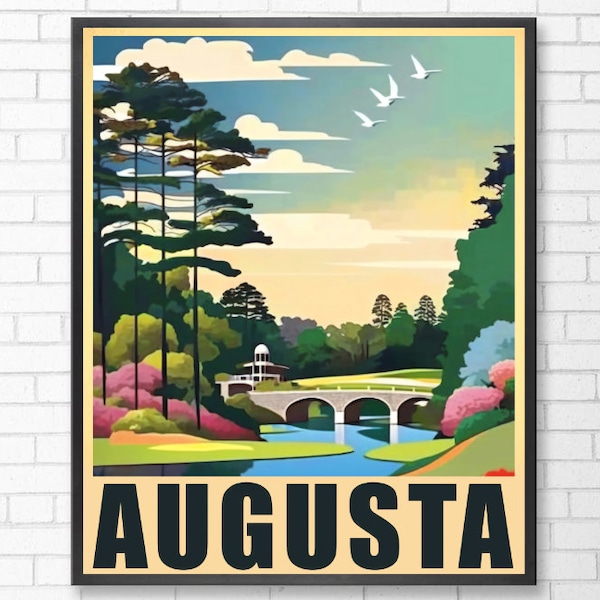 Augusta Print | Augusta National | Golf Poster | Golf Print | Digital Download | Instant Download I The Master