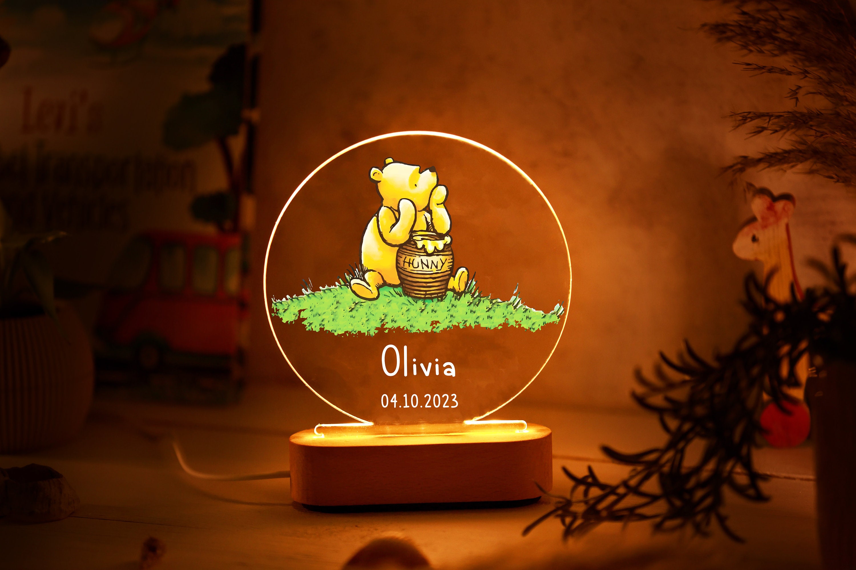 Winnie the pooh lamp - Etsy 日本