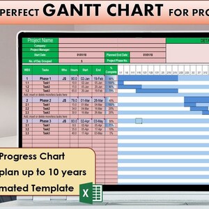 Gantt Chart for Progress Tracking, Project Management and Planning