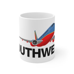 Southwest Airlines Ceramic Mug 11oz