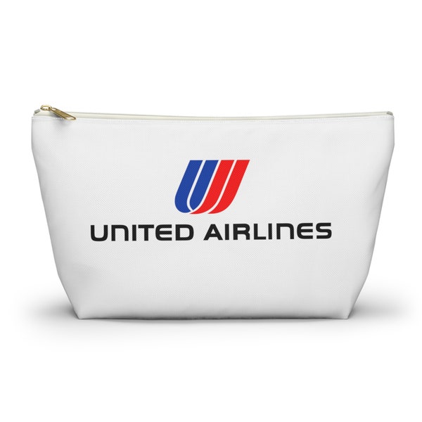 United Airlines Accessory Pouch w T-bottom