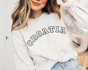 Croatia Sweatshirt: Hrvatska Football Soccer Gift