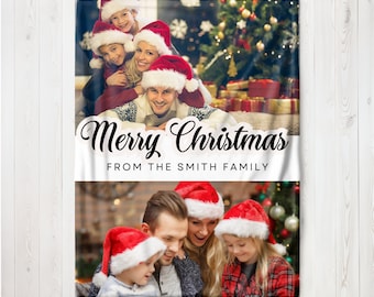 Personalisierte Bilderdecke Geschenke, Fotodecke Geschenk, individuelle Fotodecke, Familienerinnerungen, Familienfotodecke, 2023 Weihnachtsgeschenke