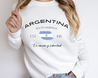 Argentina Flag Sweatshirt: Unisex Soccer Fan Hoodie