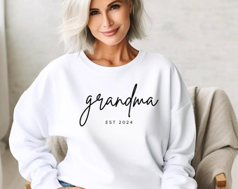 Personalized Grandma Est Sweatshirt, Mothers Day Gift